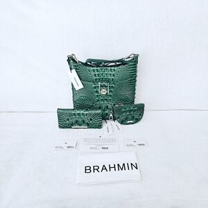 Brahmin Green Crossbody Bag Set